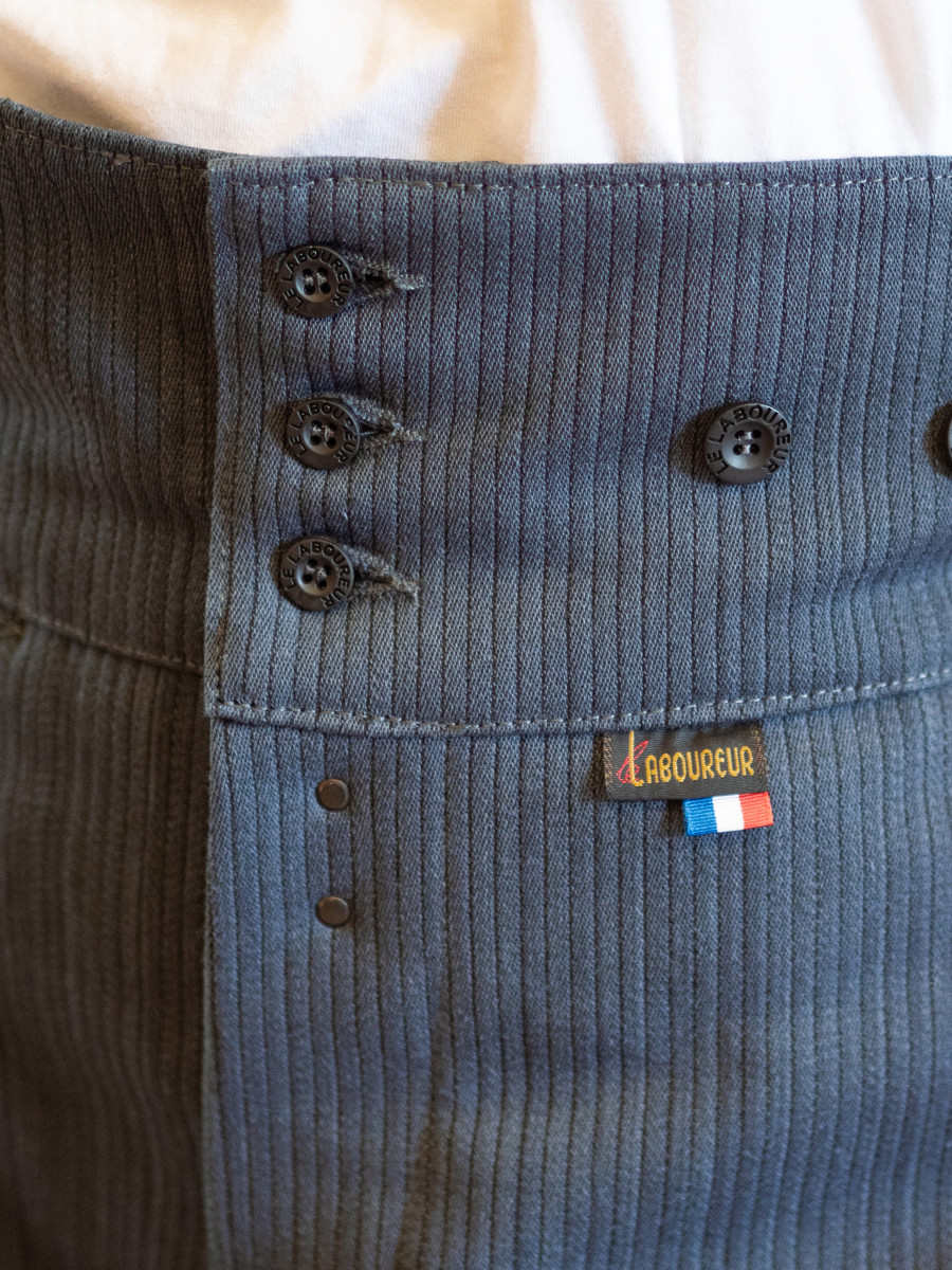 fermeture du largeot velours gris baroudeur