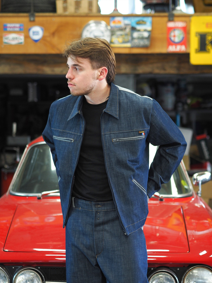 Blouson costaud en denim